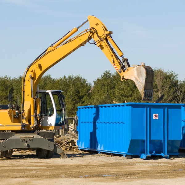 what are the rental fees for a residential dumpster in Ridgely